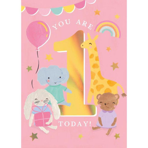 Picture of YOU ARE ONE TODAY BIRTHDAY CARD